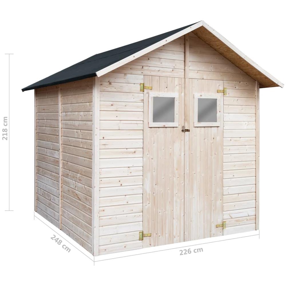 Capanno Per Attrezzi Da Giardino 226x248x218 Cm In Legno - Foto 7