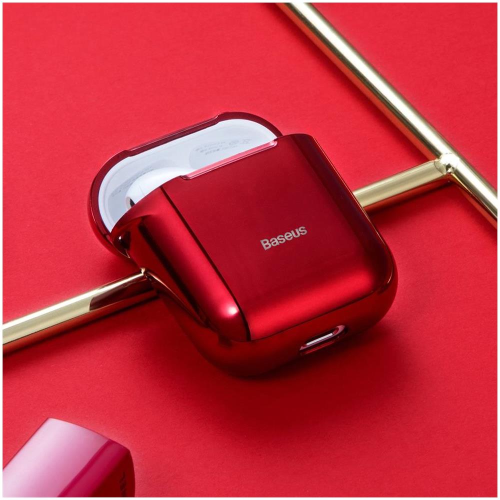 Airpods 2/1 Custodia Brillante Gancio Red (arappod-a09) - Foto 2