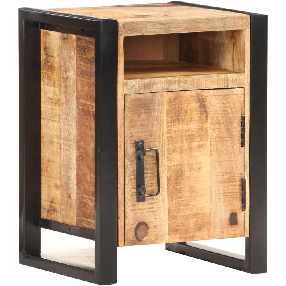 Comodino 40x35x55 Cm In Legno Massello Di Mango - Foto 1