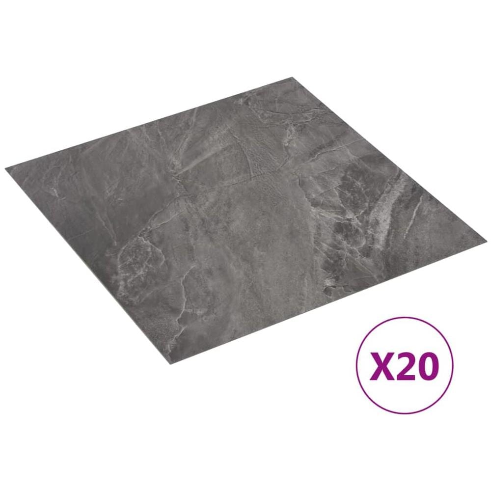 Listoni Pavimenti Adesivi 20 pz in PVC 1,86 m² Marmo Nero - Foto 1
