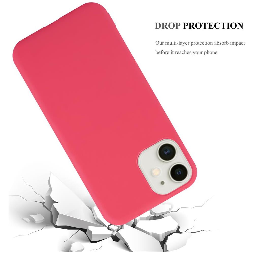Custodia Compatibile Con Apple Iphone 12 Mini (5,4"" Zoll) In Candy Rosso - Coperchio Protettivo In Silicone Tpu Flessibile - Foto 8