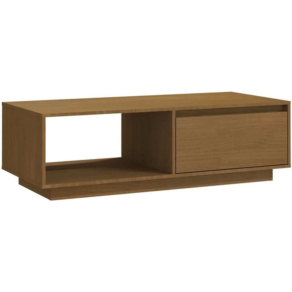 Tavolino Da Salotto Miele 110x50x33,5 Cm Legno Massello Di Pino - Foto 2