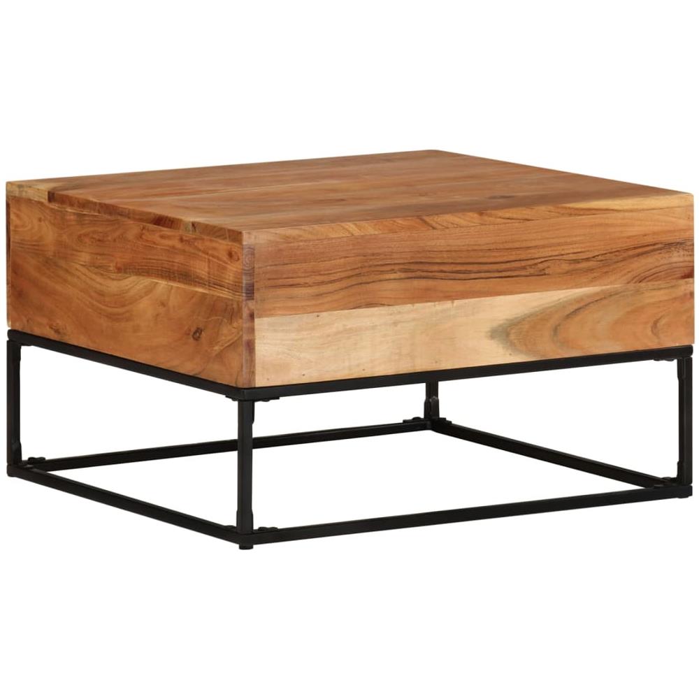 Tavolino Da Salotto 68x68x41 Cm In Legno Massello Di Acacia - Foto 1