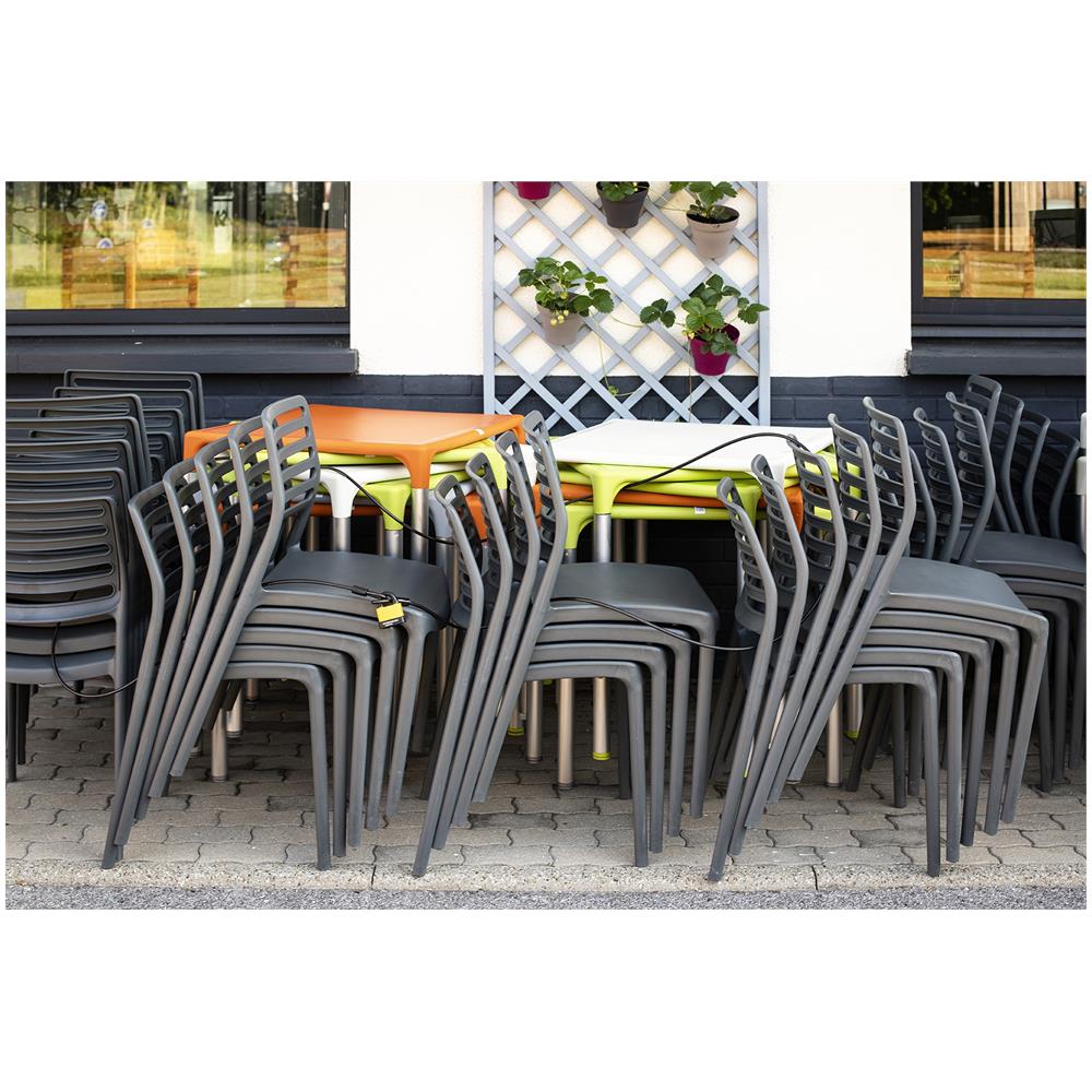 Cavo Antifurto Twisty, Bicicletta, Casette Da Giardino, Ø 8, 2,00m, Guaina In Acciaio Pvc - - Foto 2