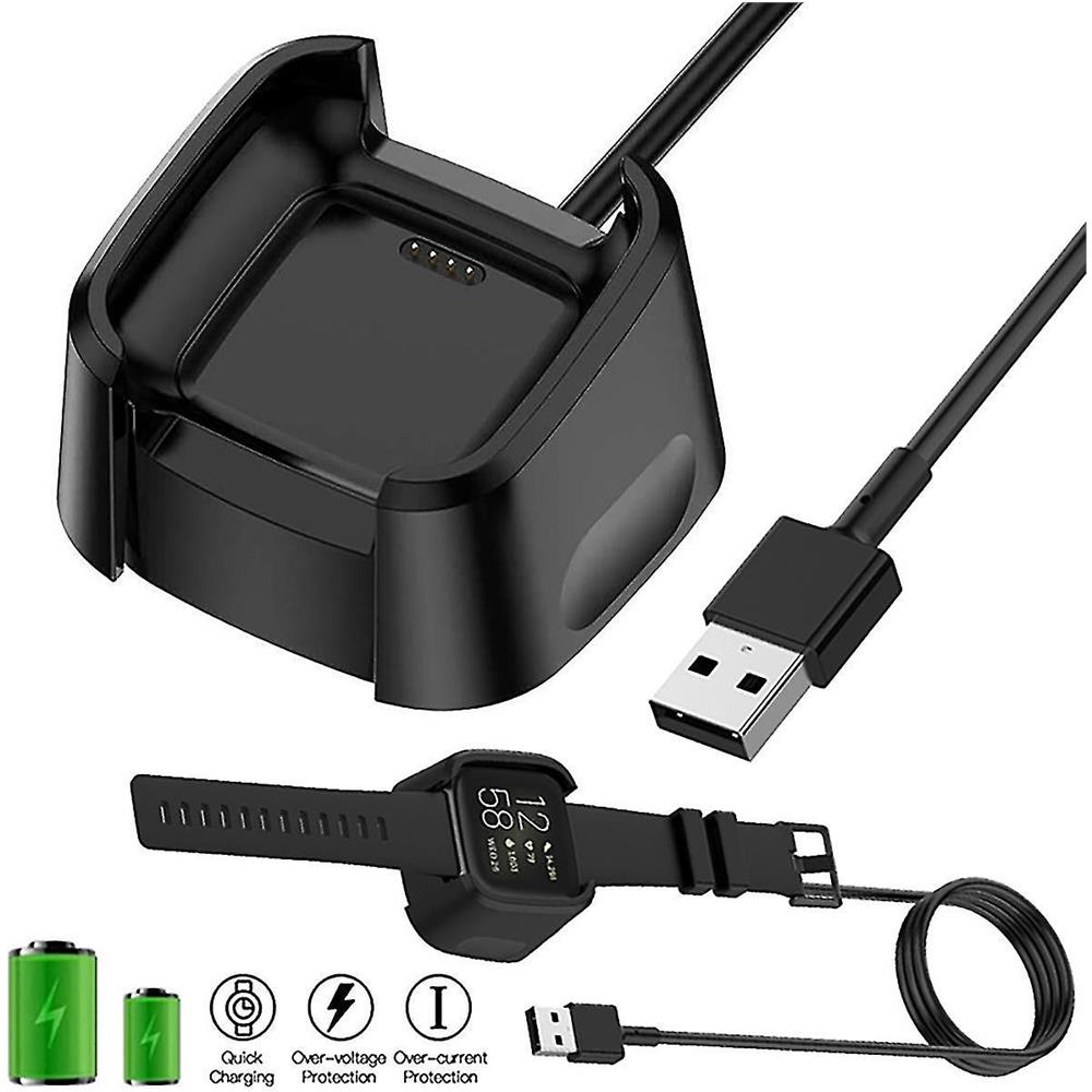 Xiatiaosann Caricabatterie Per Fitbit Versa 2, 2 Pezzi Cavo Di Ricarica USB Per Smartwatch, (non Per Versa/Versa Lite/Versa SE), Con Cavo Di Ricarica Per Supporto Dock - Foto 9