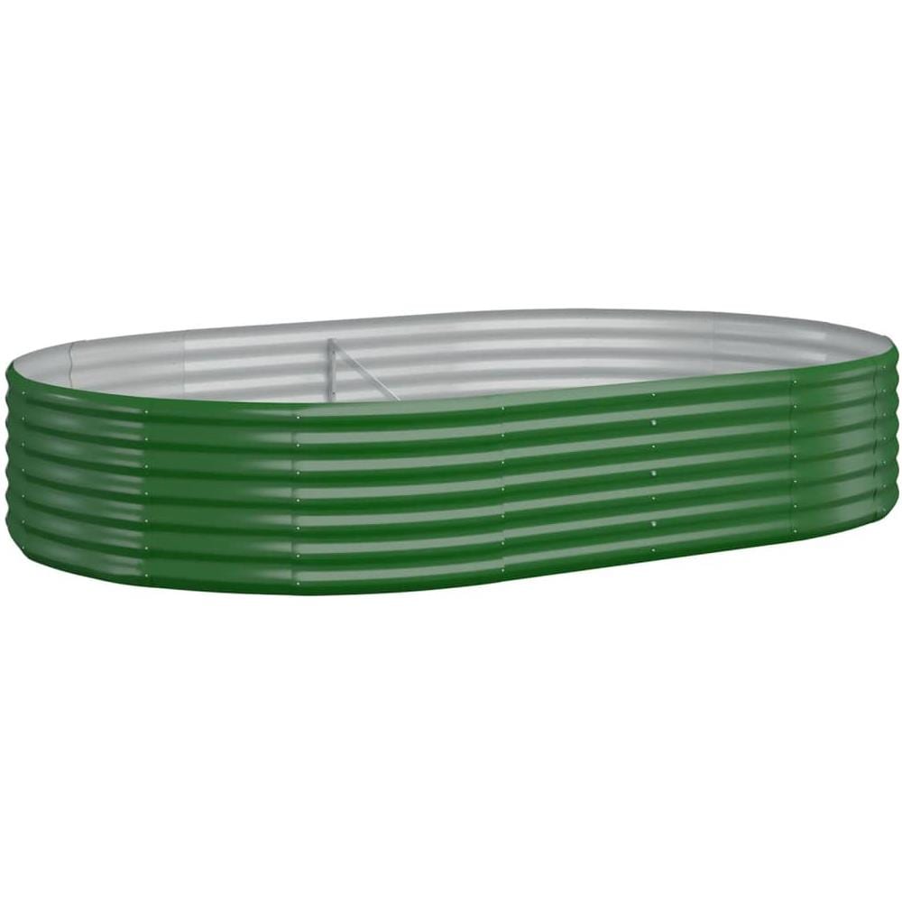 Vaso Giardino Acciaio Verniciato a Polvere 214x140x36 cm Verde - Foto 1