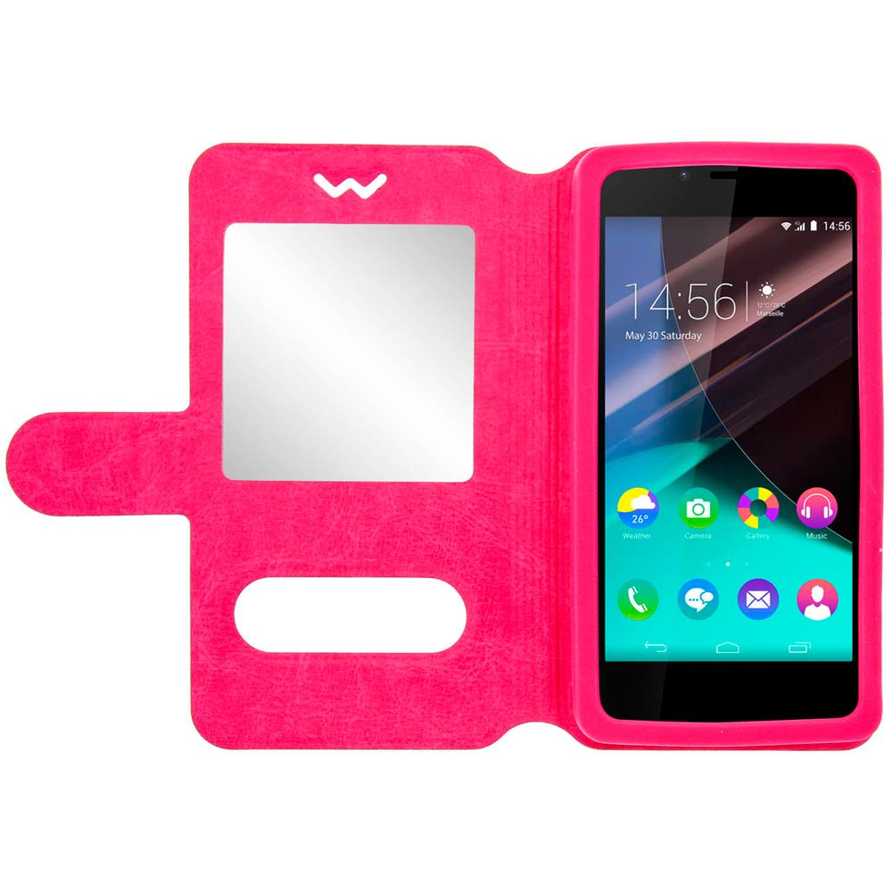 Custodia Stand Doppia Finestra Universale Taglia M - Rosa - Foto 2