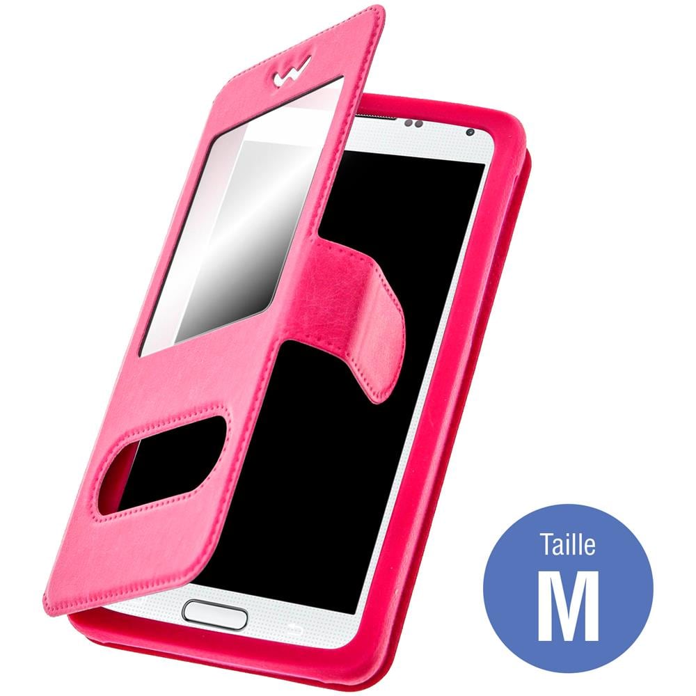 Custodia Stand Doppia Finestra Universale Taglia M - Rosa - Foto 1