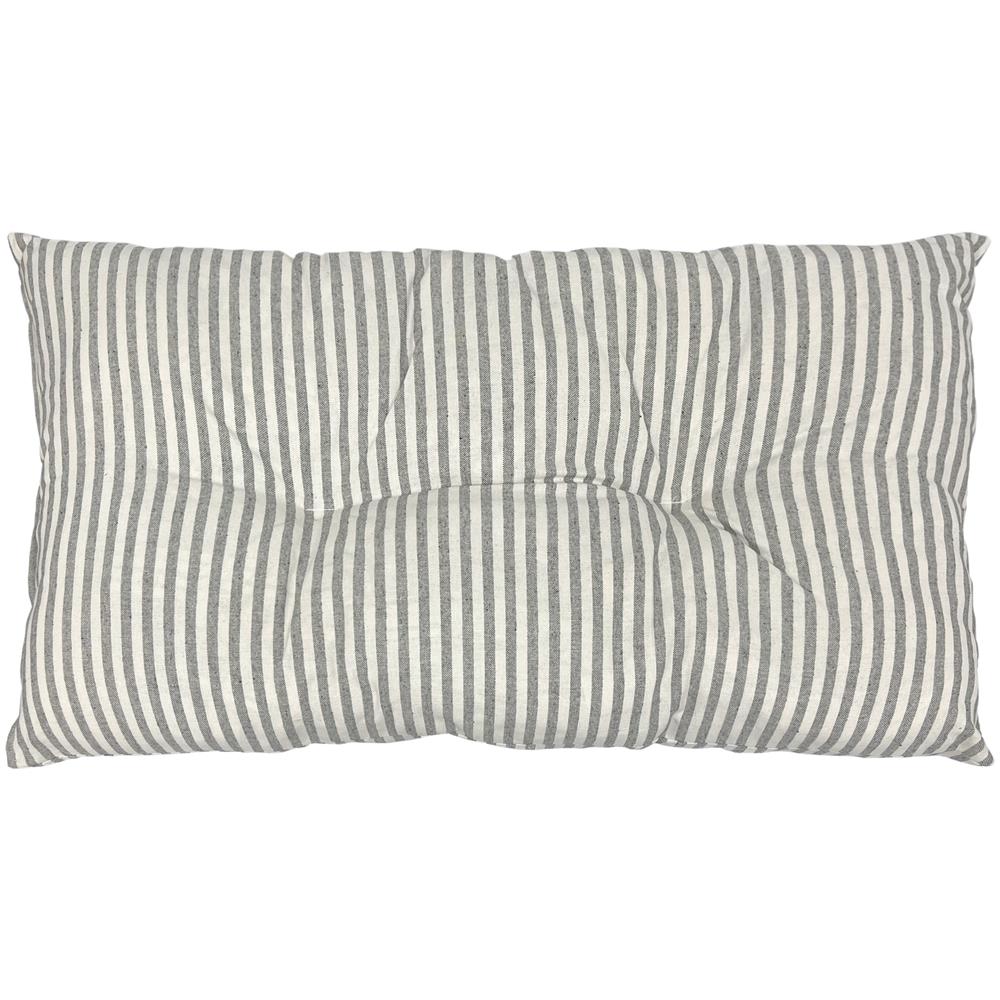 Cuscino Imbottito Cuccia Cane Gatto Morbido Trapuntato 45x75cm Dis. Millerighe 45x75cm Grigio - Foto 1