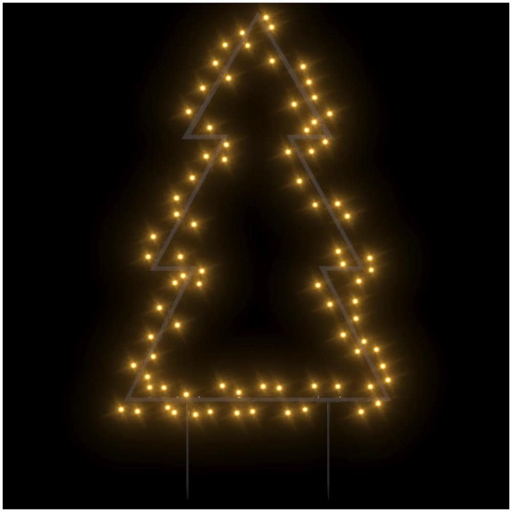Decorazione Luminosa Natalizia Con Picchetti Albero 80led 60cm - Foto 2