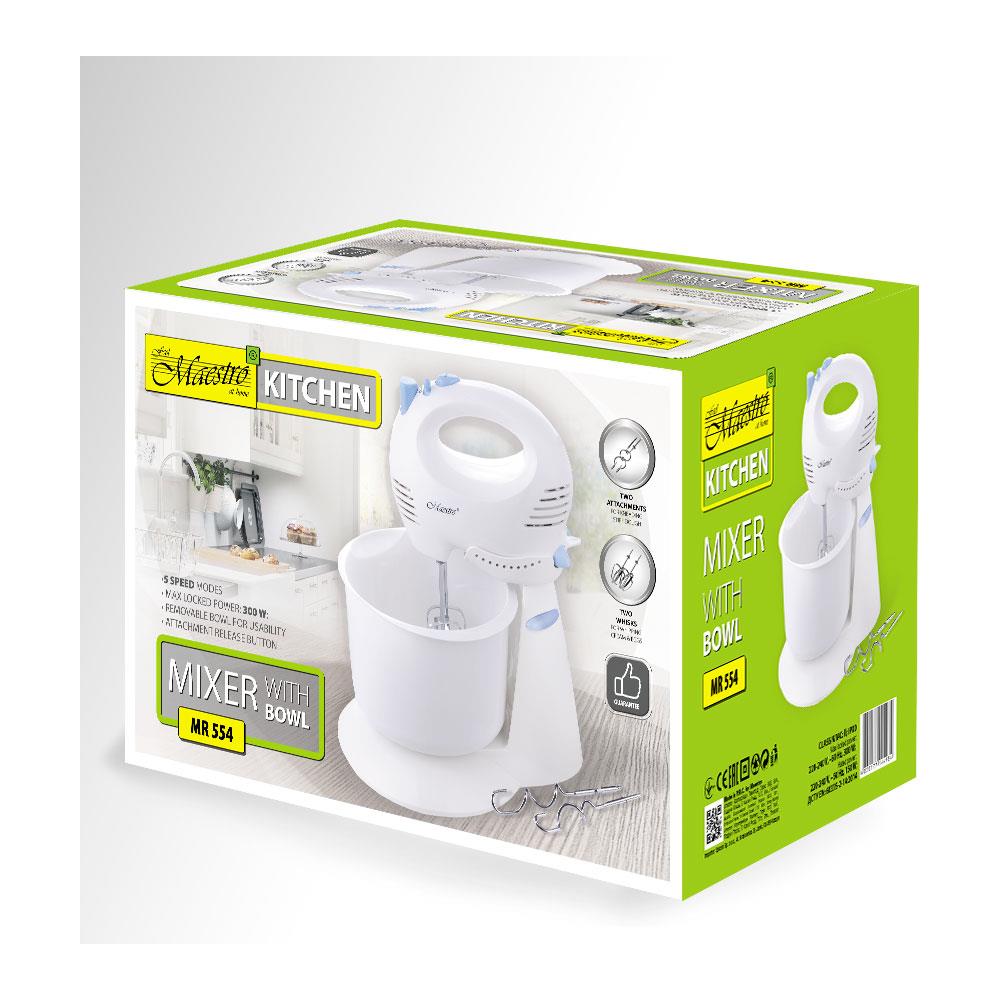 Feel-Maestro MR554 sbattitore Sbattitore con base 300 W Blu, Bianco - Foto 3