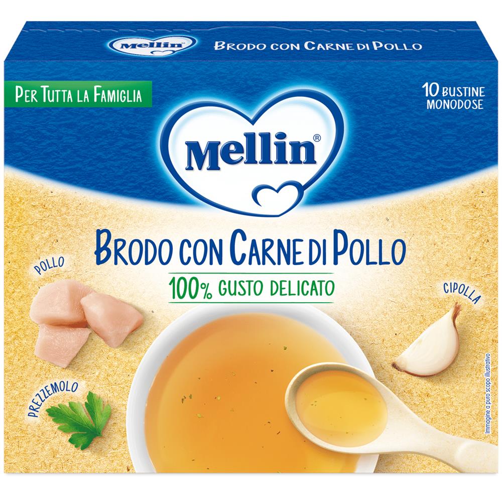 Brodo Carne Pollo 10 Bustine X 5 g - Foto 1