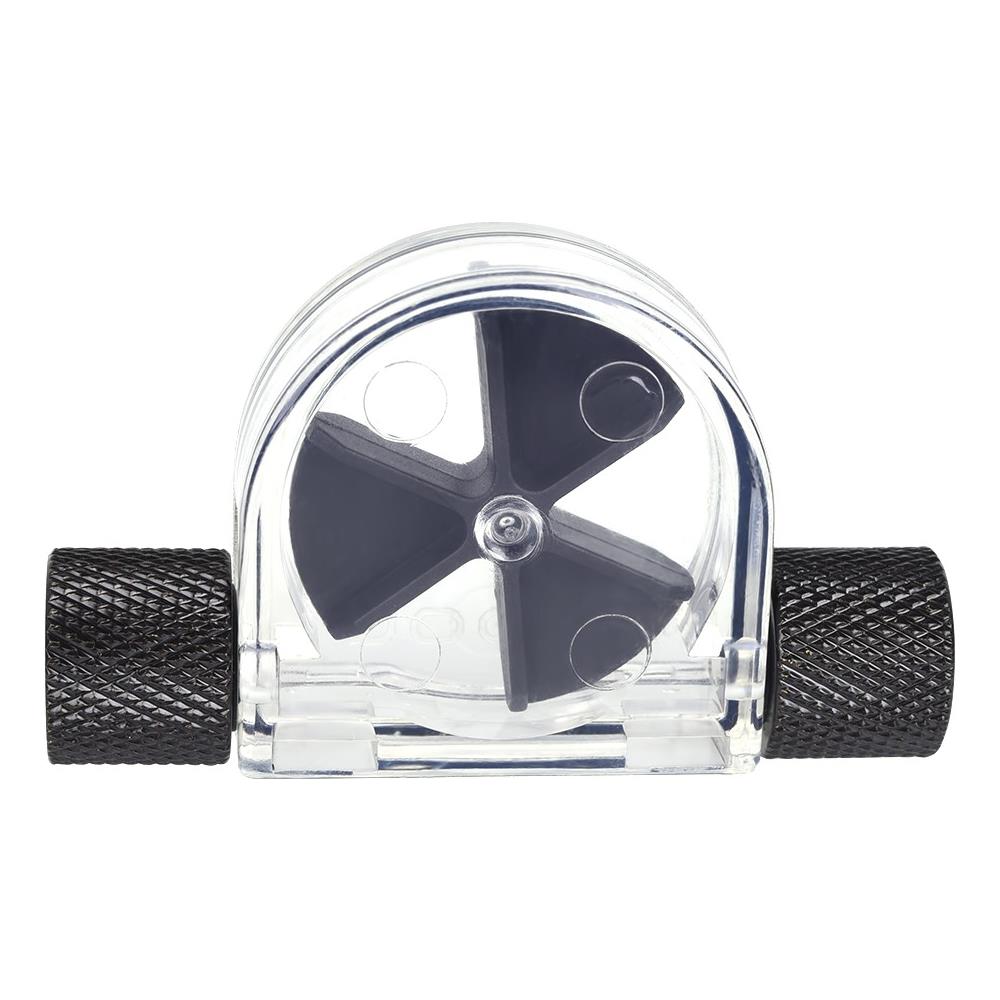 Lega di Tungsteno G1/4 Filettatura Standard da Femmina a Femmina Indicatore di Flusso di Raffreddamento Ad Acqua del Computer Girante Verde Design Innovativo Osservazione Robusta