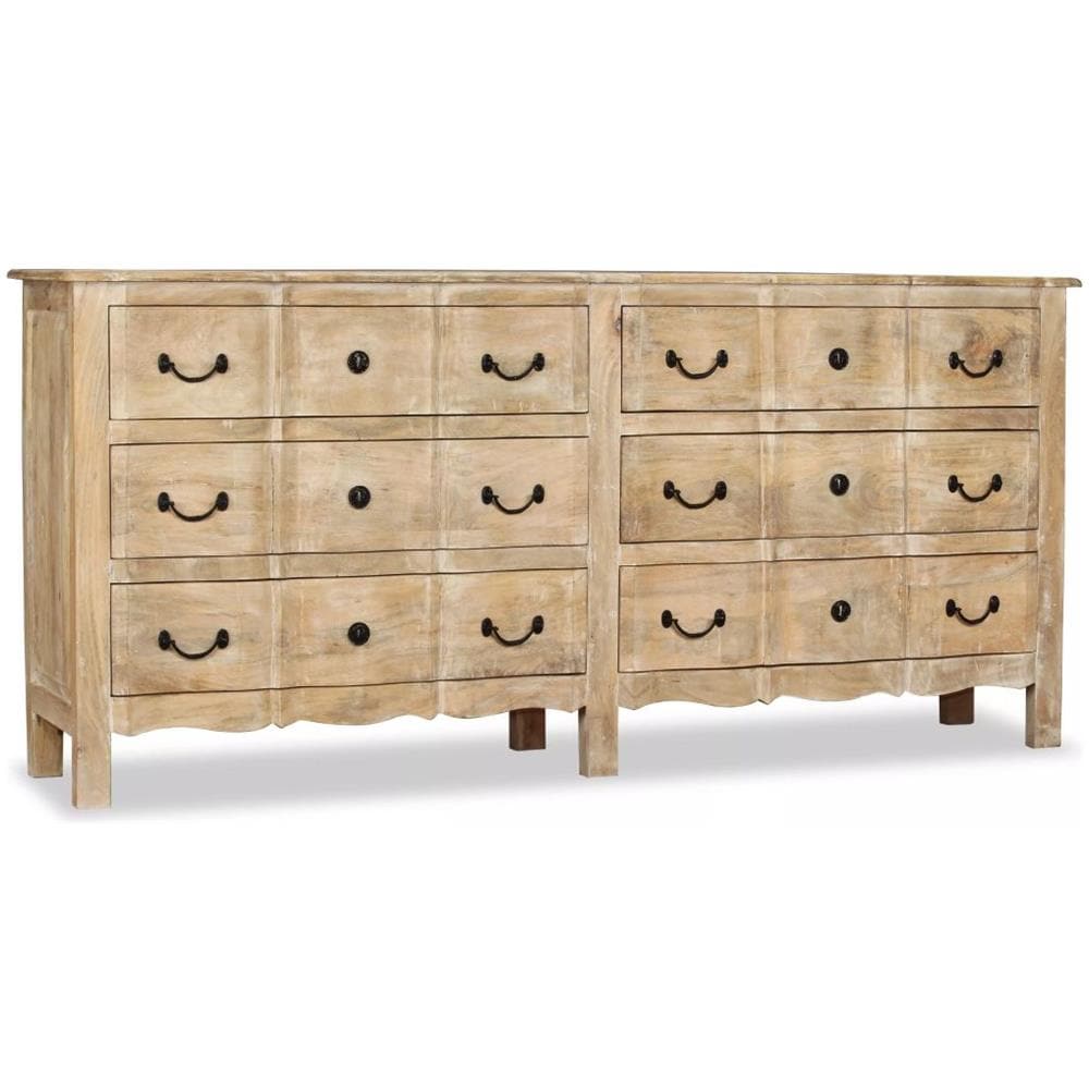 Cassettiera In Legno Massello Di Mango 200x40x90 Cm - Foto 1