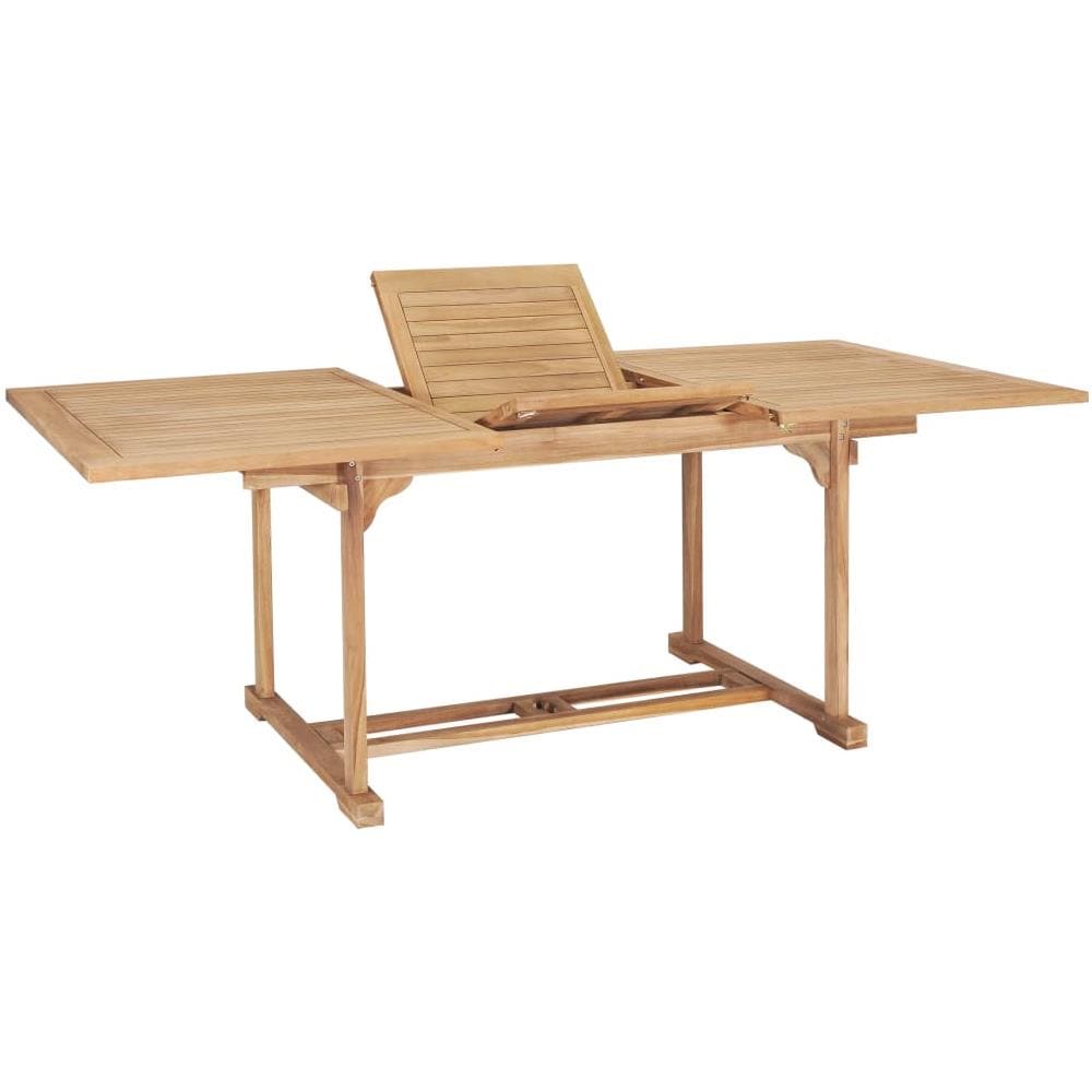 Tavolo Da Pranzo Allungabile (150-200) x100x75 Cm In Teak - Foto 2