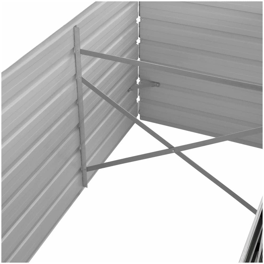 Fioriera Per Giardino Antracite 240x80x45 Cm In Acciaio Zincato - Foto 2