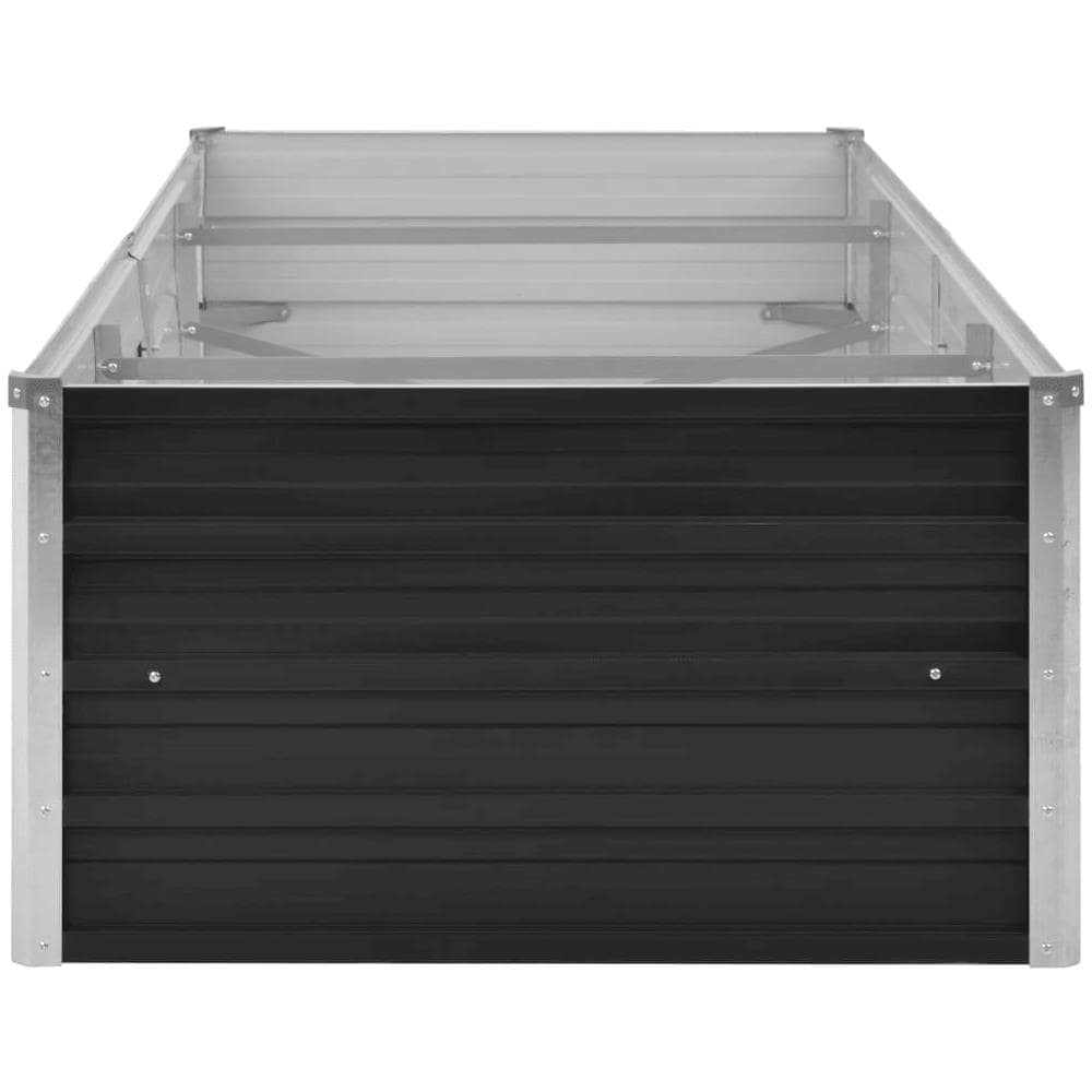 Fioriera Per Giardino Antracite 240x80x45 Cm In Acciaio Zincato - Foto 6