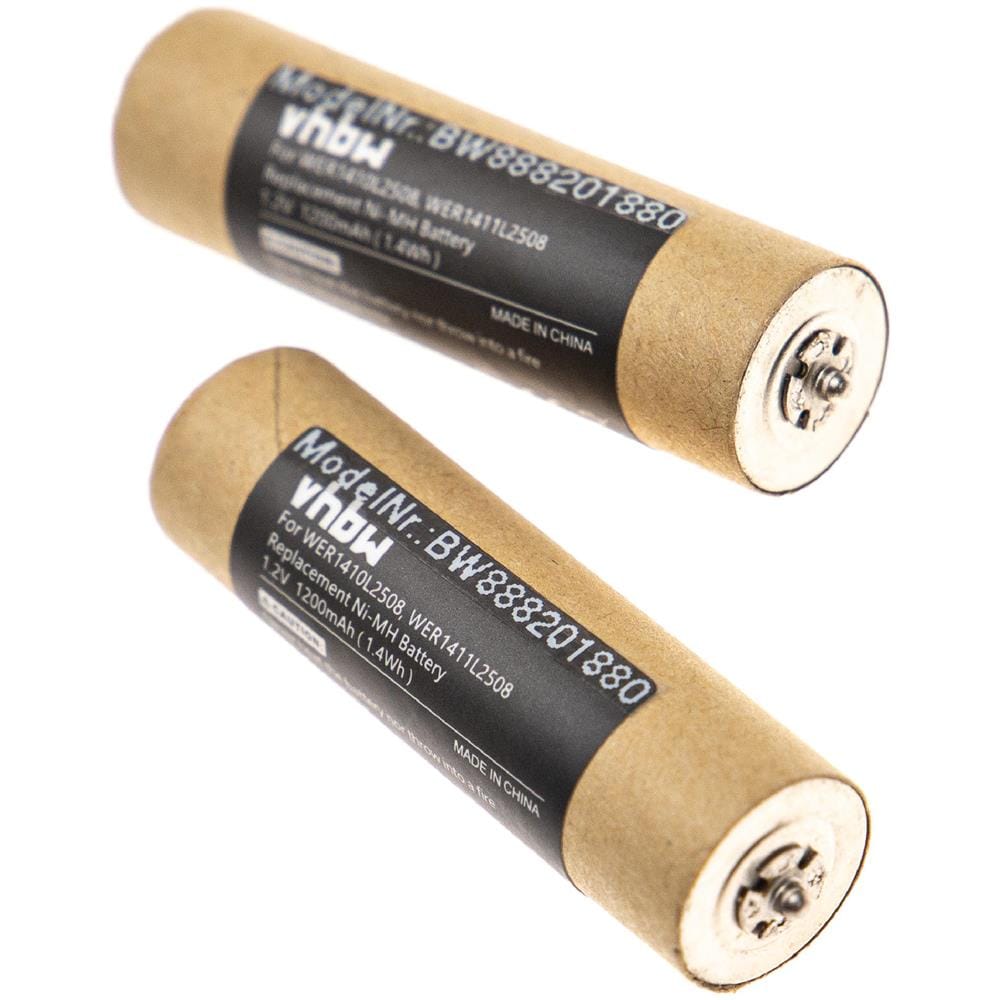2x Batteria Compatibile Con Panasonic Er1410, Er1411, Er1420, Er1421, Er1424 Rasoio Elettrico (1200mah, 1,2v, Nimh) - Foto 2