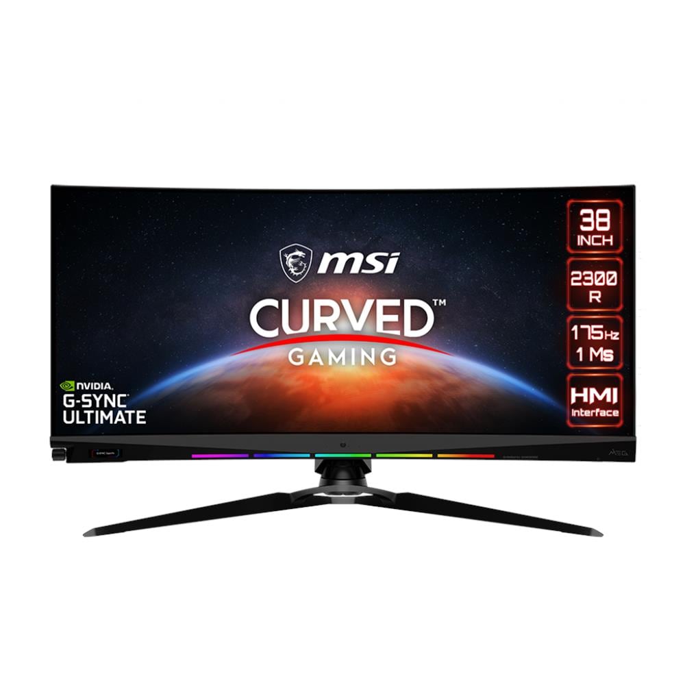 Monitor 37.5" LED IPS Curvo Gaming Optix MEG381CQR Plus 3840x1600 UWQHD+ Tempo di Risposta 1 ms Frequenza di Aggiornamento 175 (Hz) - Foto 2