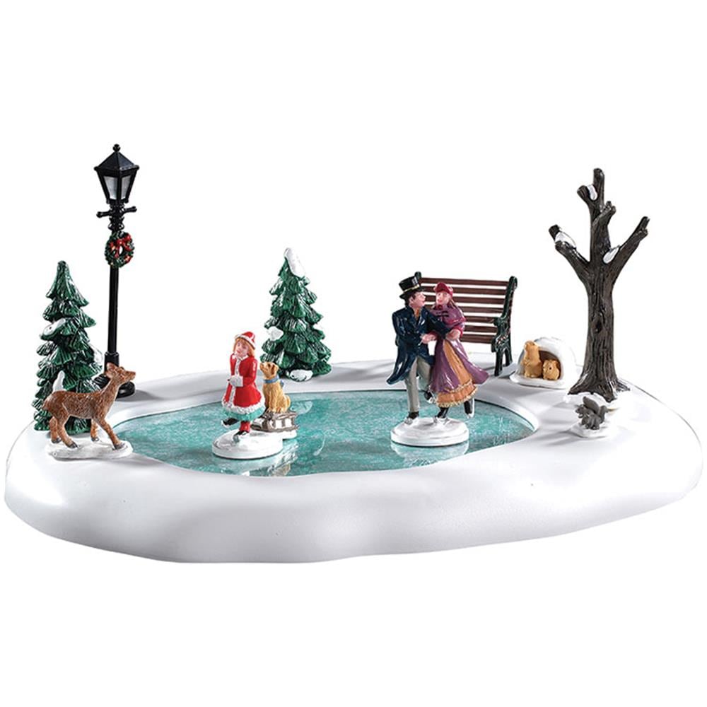 Pattinatori Lemax Decorazione Natale Multicolore - Foto 1