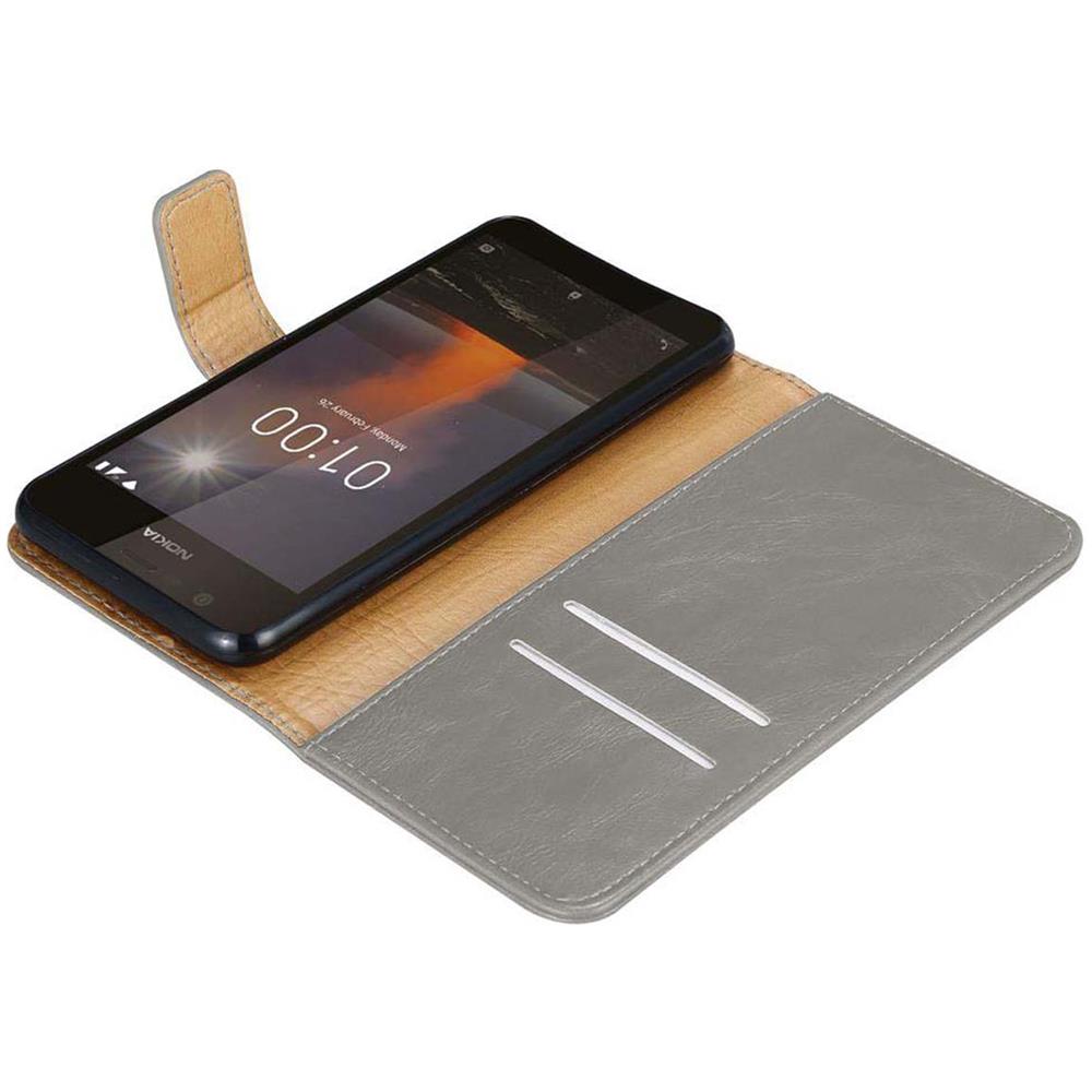Custodia Compatibile Con Nokia 1 2017 In Marrone Cappuccino - Coperchio Protettiva Con Chiusura Magnetica, Funzione Stand E Tasca Per Le Carte - Foto 8