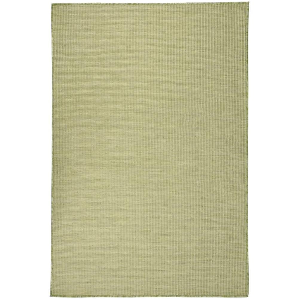 Tappeto Da Esterni A Tessitura Piatta 120x170 Cm Verde - Foto 1