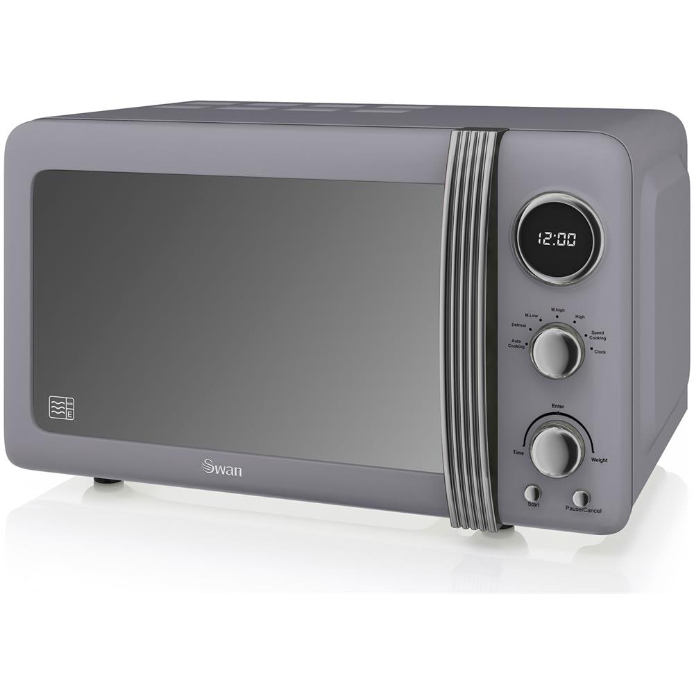 Set Per La Colazione Bollitore 1,8 L Tostapane 2 Fette Microonde 20 L Colore Grigio - Foto 2