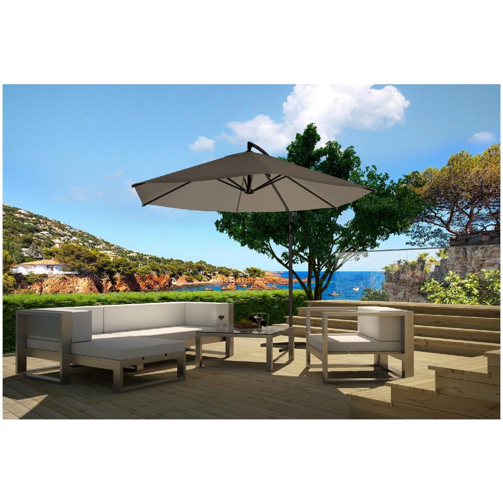 Porticcio Ombrellone Decentrato Grigio Ø 3m - Foto 2