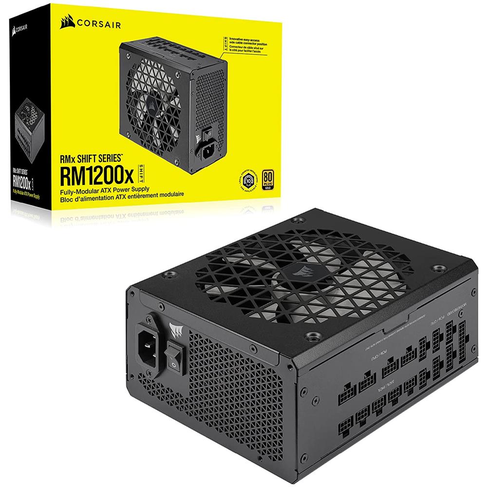 Alimentatore Modulare RM1200x SHIFT per PC Potenza 1200 W 80 PLUS Oro Colore Nero - Foto 1