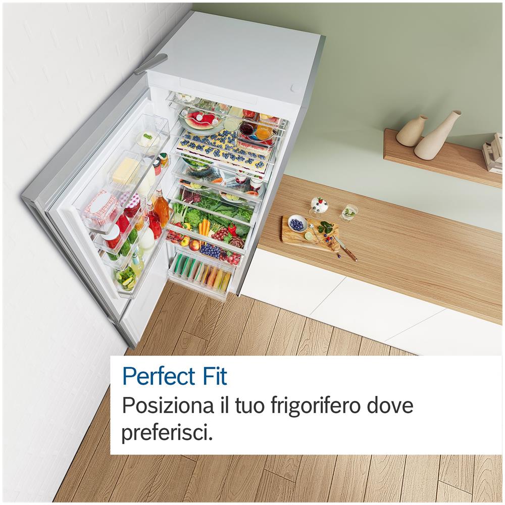 Frigorifero Combinato KGN392LDC Serie 4 Dual No Frost Mullti Air Flow Classe D Capacità Netta 368 Litri Colore Acciaio Inox - Foto 8