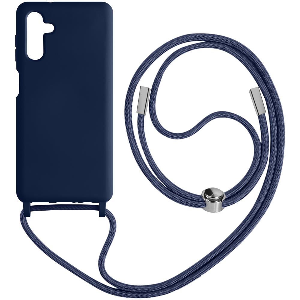 Cover Cordino Per Samsung Galaxy A14 5g E 4g Collana / Tracolla 80 Cm Blu - Foto 1