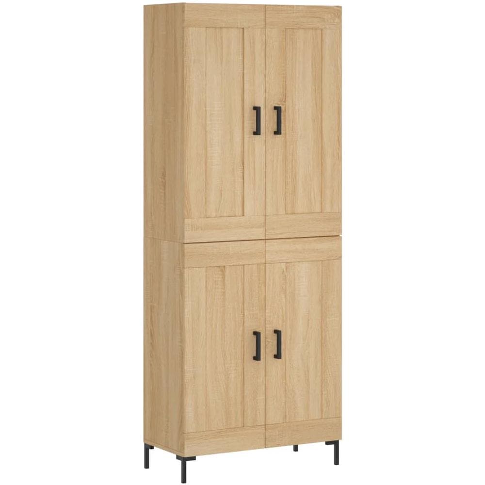 Credenza Rovere Sonoma 69,5x34x180 Cm In Legno Multistrato - Foto 2