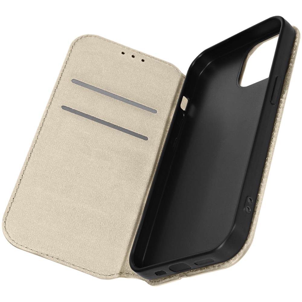 Custodia Per Iphone 15 Pro Max Portafoglio Funzione Supporto Video Oro - Foto 1