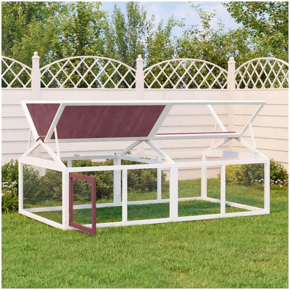 Box Per Animali Moka 200x112,5x74 Cm In Legno Massello Di Pino - Foto 1