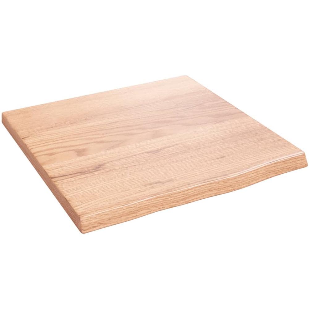 Ripiano Muro Marrone Chiaro 40x40x2 cm Massello Rovere Trattato - Foto 1