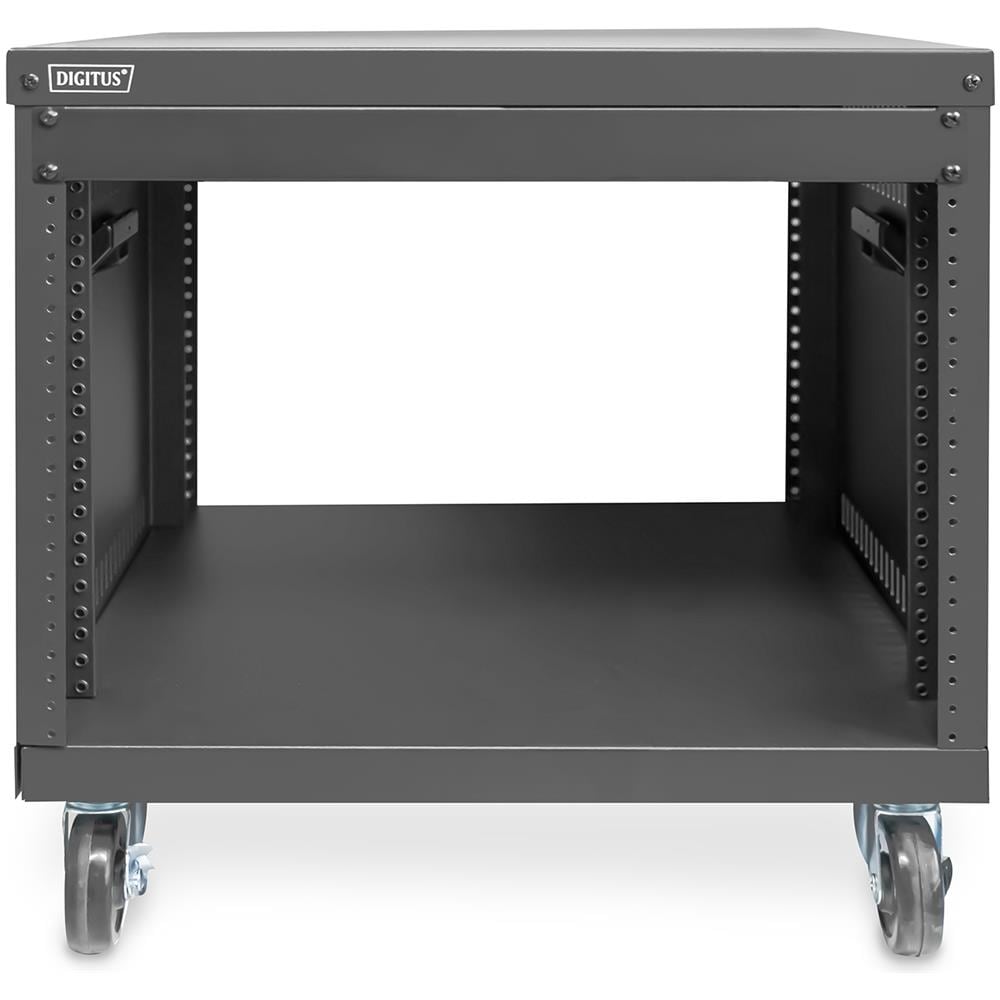 Rack Audio 19'' DIGITUS DN-48000 - 8U, Carico 136kg, Con Rotelle - Nero