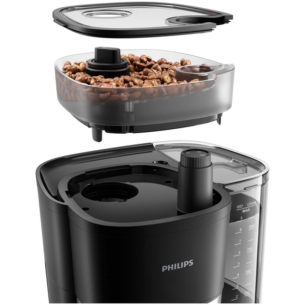 Macchina da caffè con filtro Automatica HD7888/01 Capacita 1,25 LPotenza 1000w Colore Nero - Foto 3