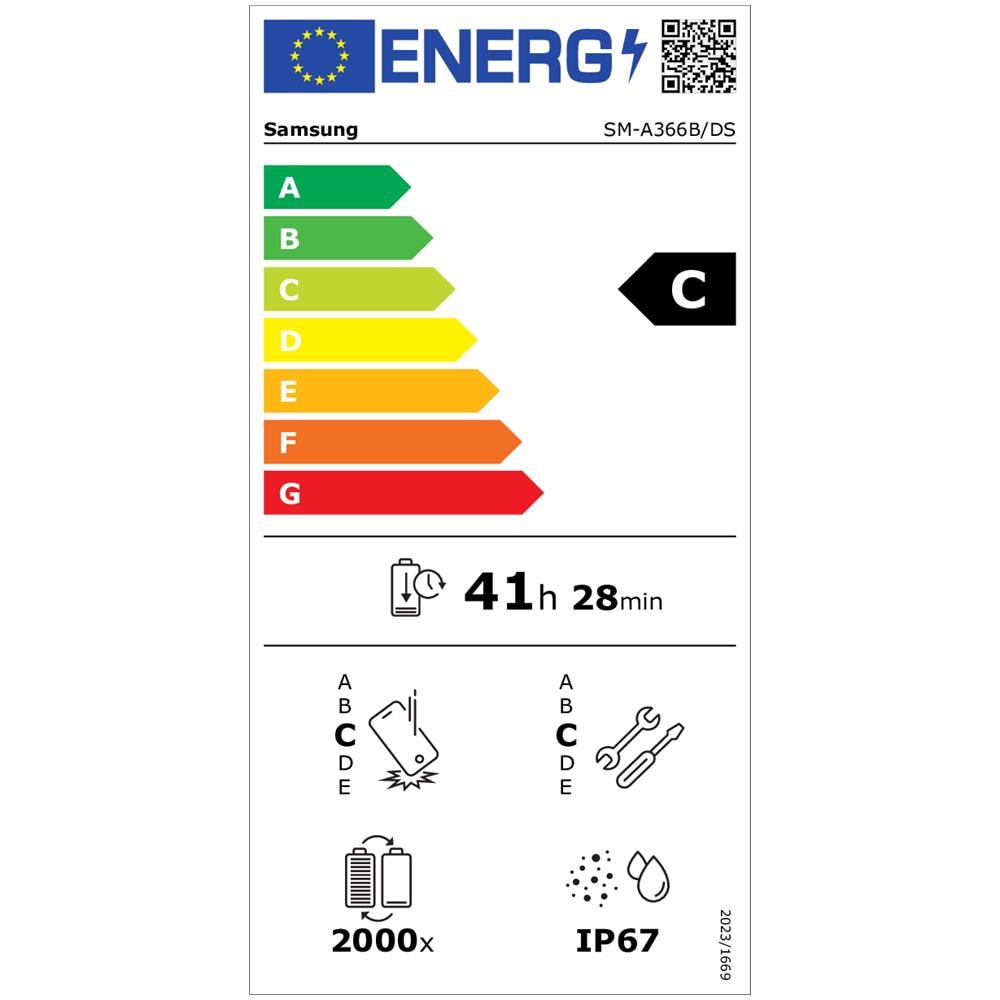 Galaxy A36 5G Enterprise Ed. AI 128GB 6GB Ram Display 6.7” Super AMOLED Main Camera 50MP NanoSIM + eSIM USB Type-C Snapdragon 6 Gen 3 Android 15 5000 mAh Awesome Black Europa - Foto 2