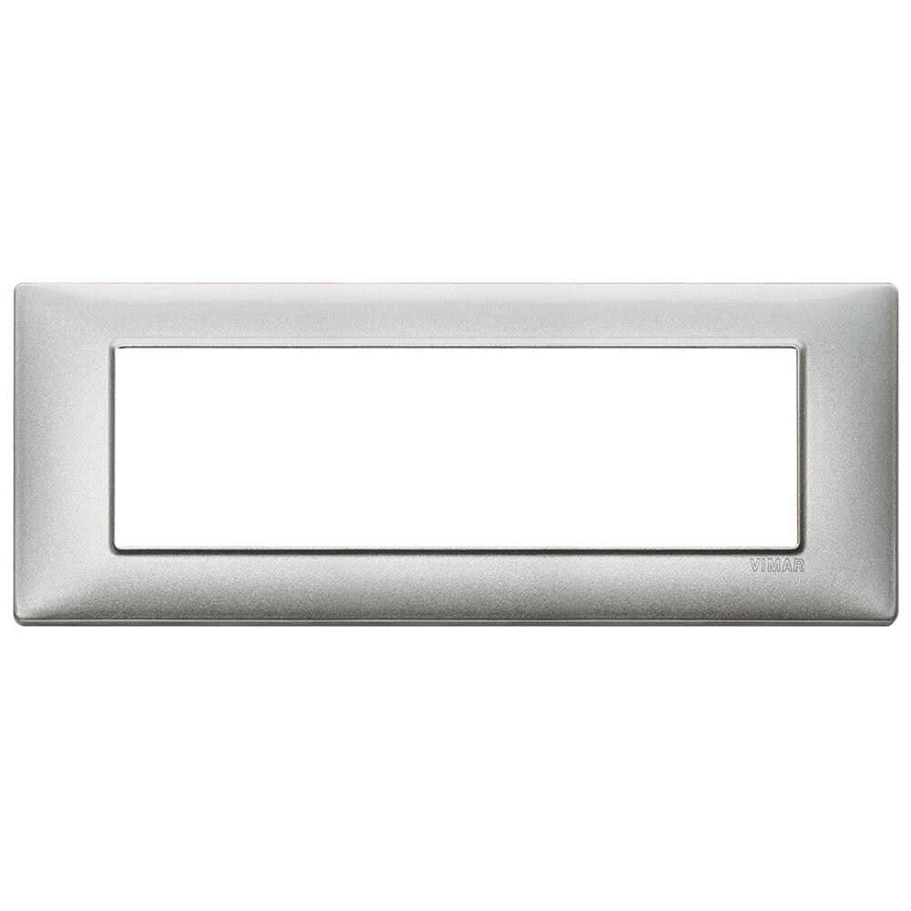 Placca 7 Moduli Argento Metallizzato Plana - Foto 1