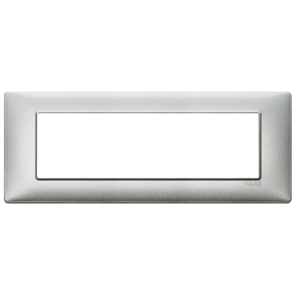 Placca 7 Moduli Argento Metallizzato Plana - Foto 2