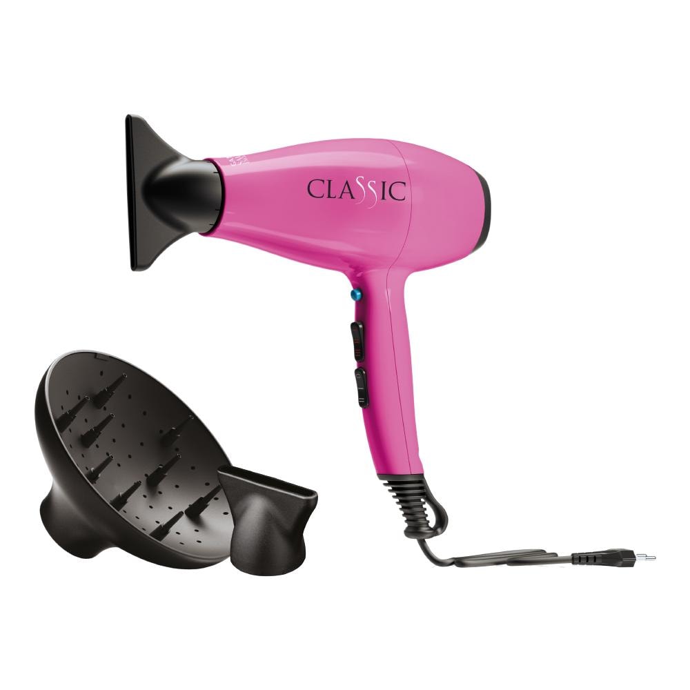 Classic Asciugacapelli Potenza 2200 W con Diffusore Colore Rosa - Foto 1