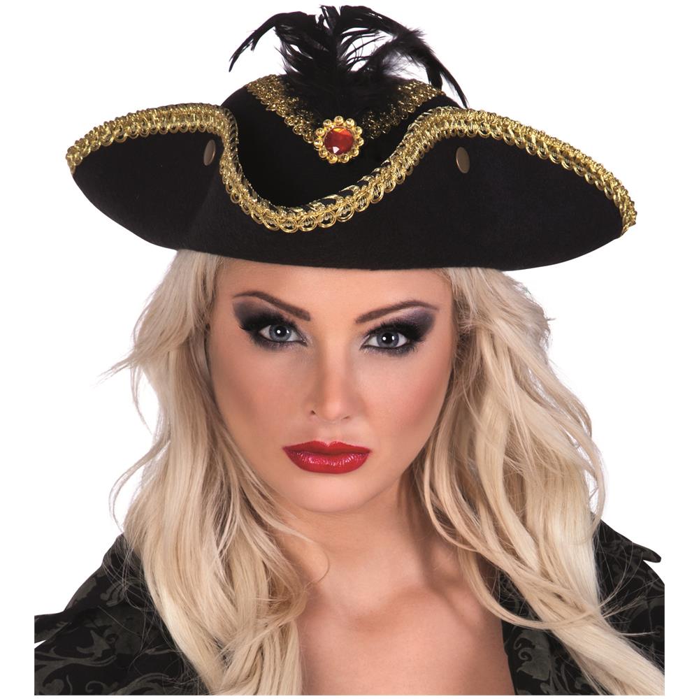 Cappello Pirata A Tre Punte Da Donna Taglia Unica - Foto 1