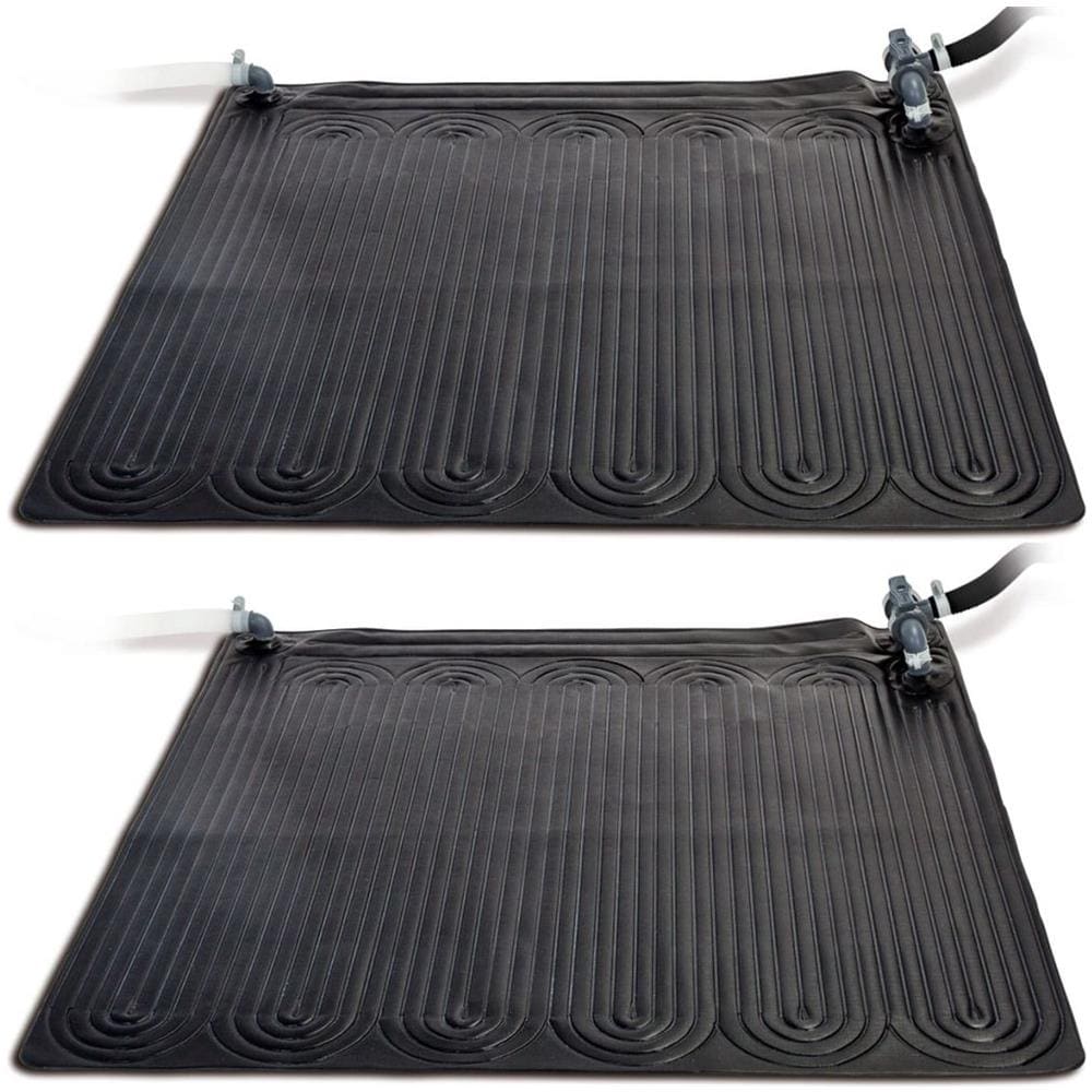 Tappeto Solare Termico 2 Pz Pvc 1,2x1,2 M Nero 28685 - Foto 1