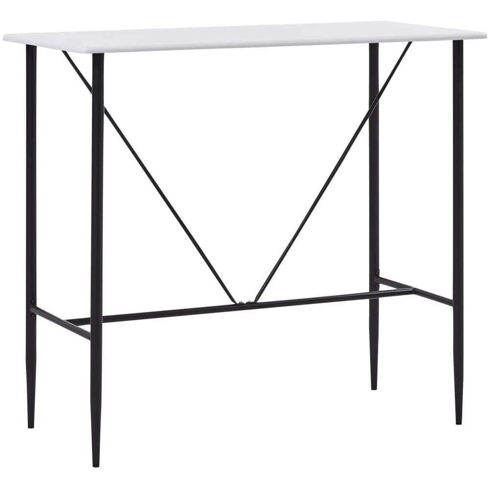 Tavolo Da Bar Bianco 120x60x110 Cm In Mdf - Foto 1