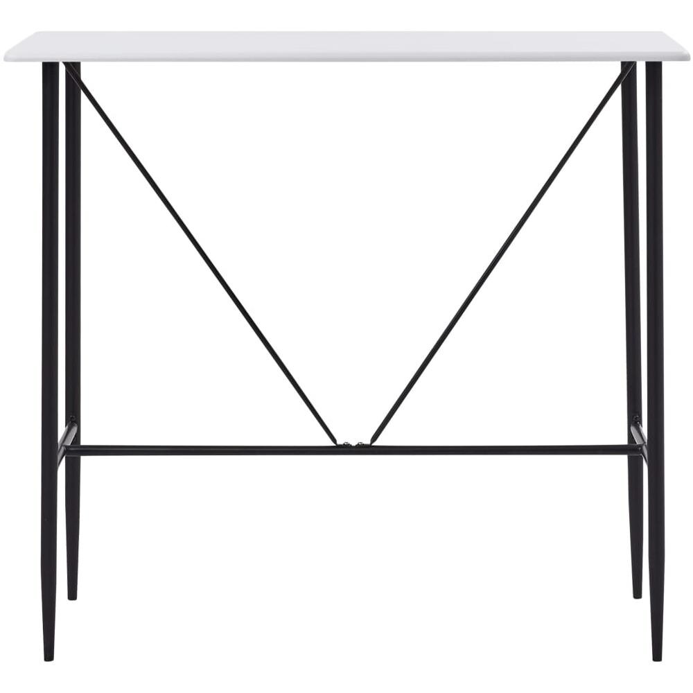 Tavolo Da Bar Bianco 120x60x110 Cm In Mdf - Foto 2