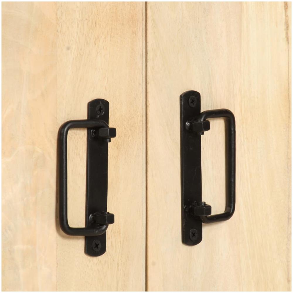 Libreria A 4 Livelli Legno Massello Di Mango 124x30x180 Cm - Foto 2