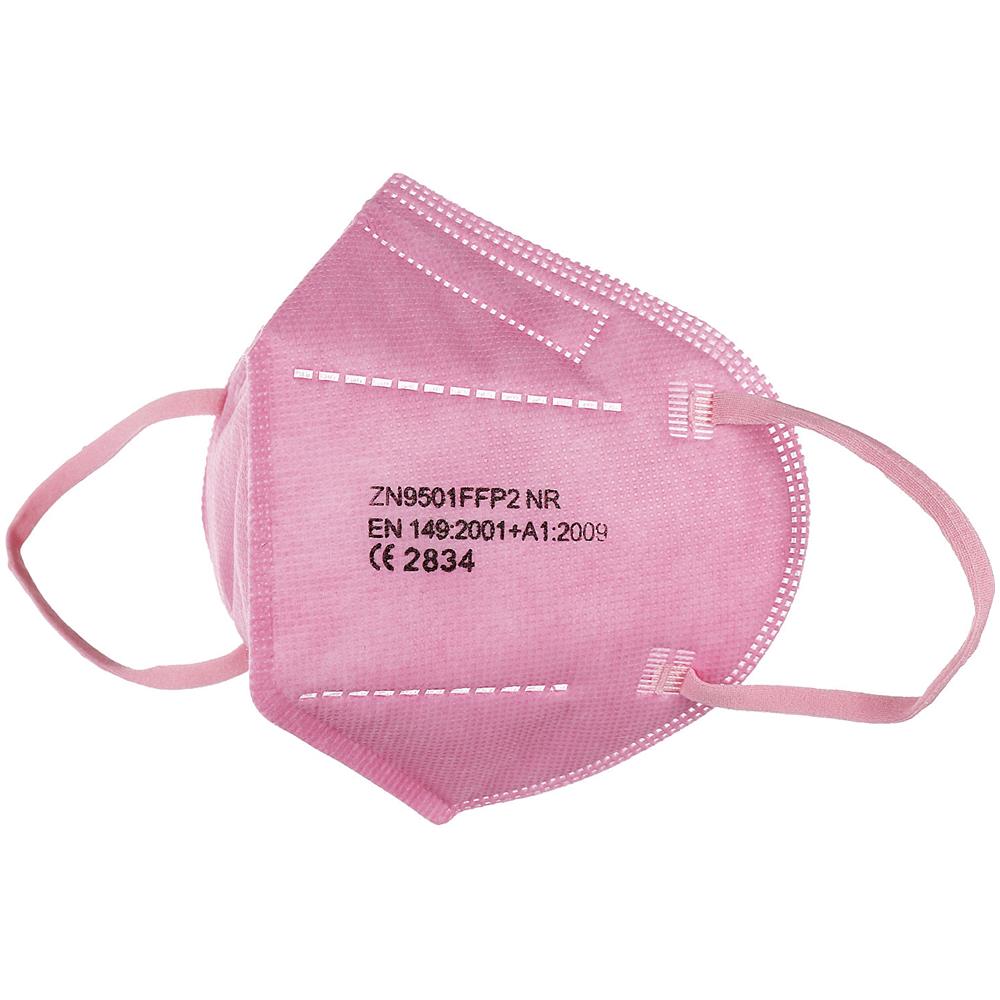 50 X Kn95 Ce 2834 Mascherine / Ffp2 Maschera 5 Strati Filtro Respiratore Mascherina Protezione - Rosa - Foto 2