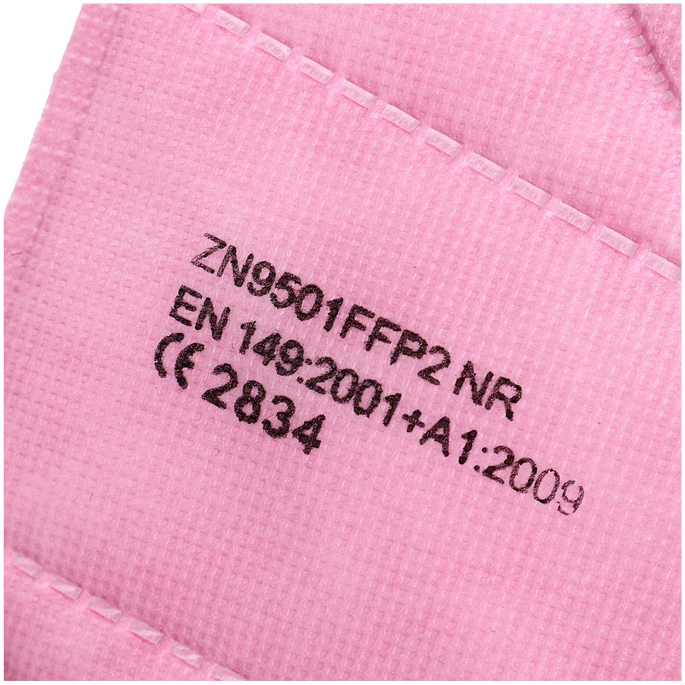 50 X Kn95 Ce 2834 Mascherine / Ffp2 Maschera 5 Strati Filtro Respiratore Mascherina Protezione - Rosa - Foto 5