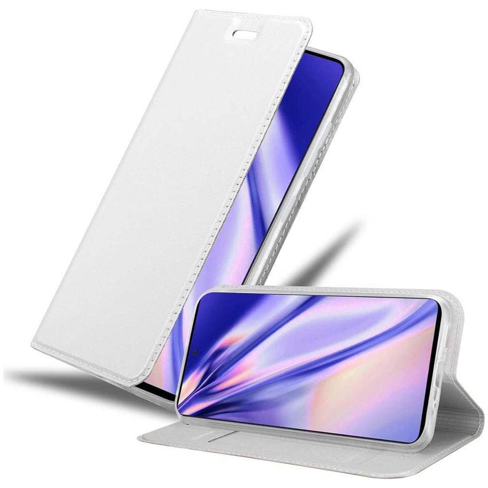 Custodia Compatibile Con Samsung Galaxy A51 In Classy Argento - Coperchio Protettiva Con Chiusura Magnetica, Funzione Stand E Tasca Per Le Carte - Foto 1