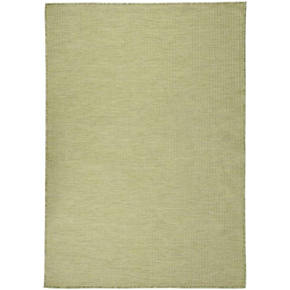 Tappeto Da Esterni A Tessitura Piatta 140x200 Cm Verde - Foto 1